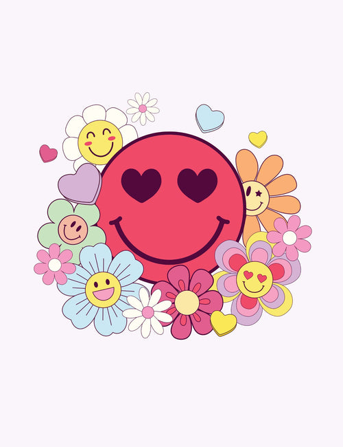 Love Bloom - Retro Crush | Strijktransfer