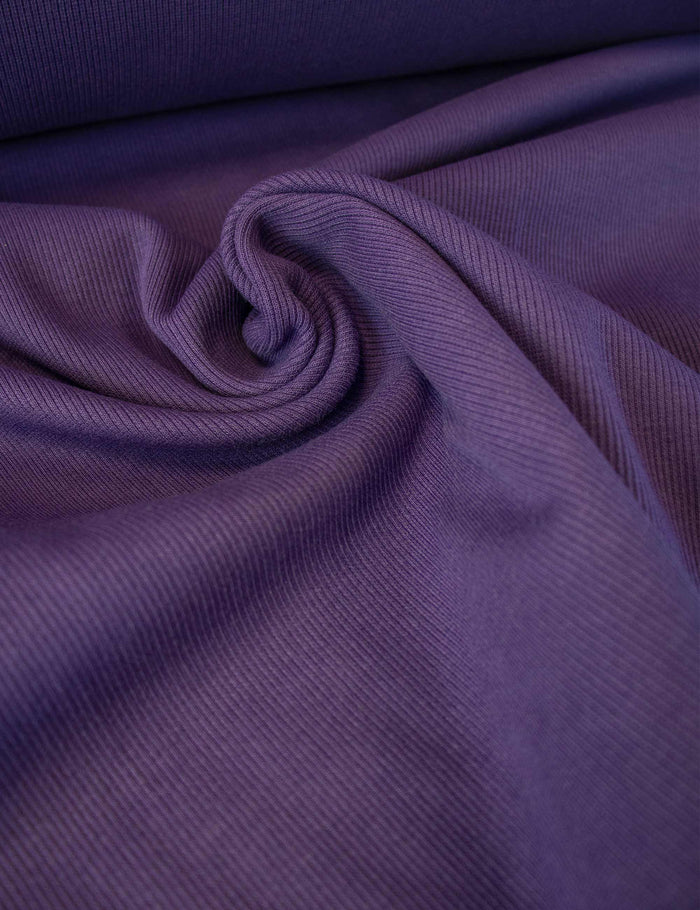 Midnight Plum | 2x1 Rippbündchen | 125cm breit