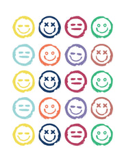 Mood Smillies | All-Over-Transferdruck