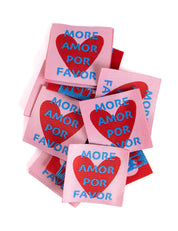 More Amor Por Favor | Gewebtes Nähetikett