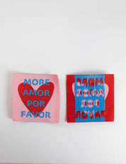 More Amor Por Favor | Gewebtes Nähetikett