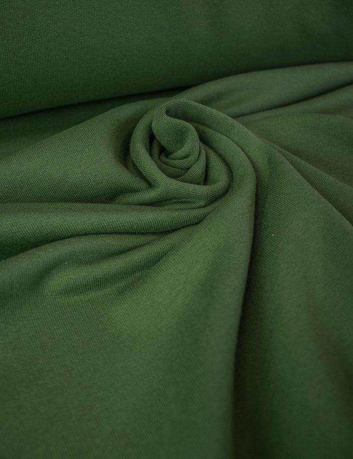Moss Green | French Terry aus 100 % Baumwolle | 180cm breit
