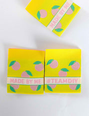 Peachy DIY Label | Gewebtes Nähetikett