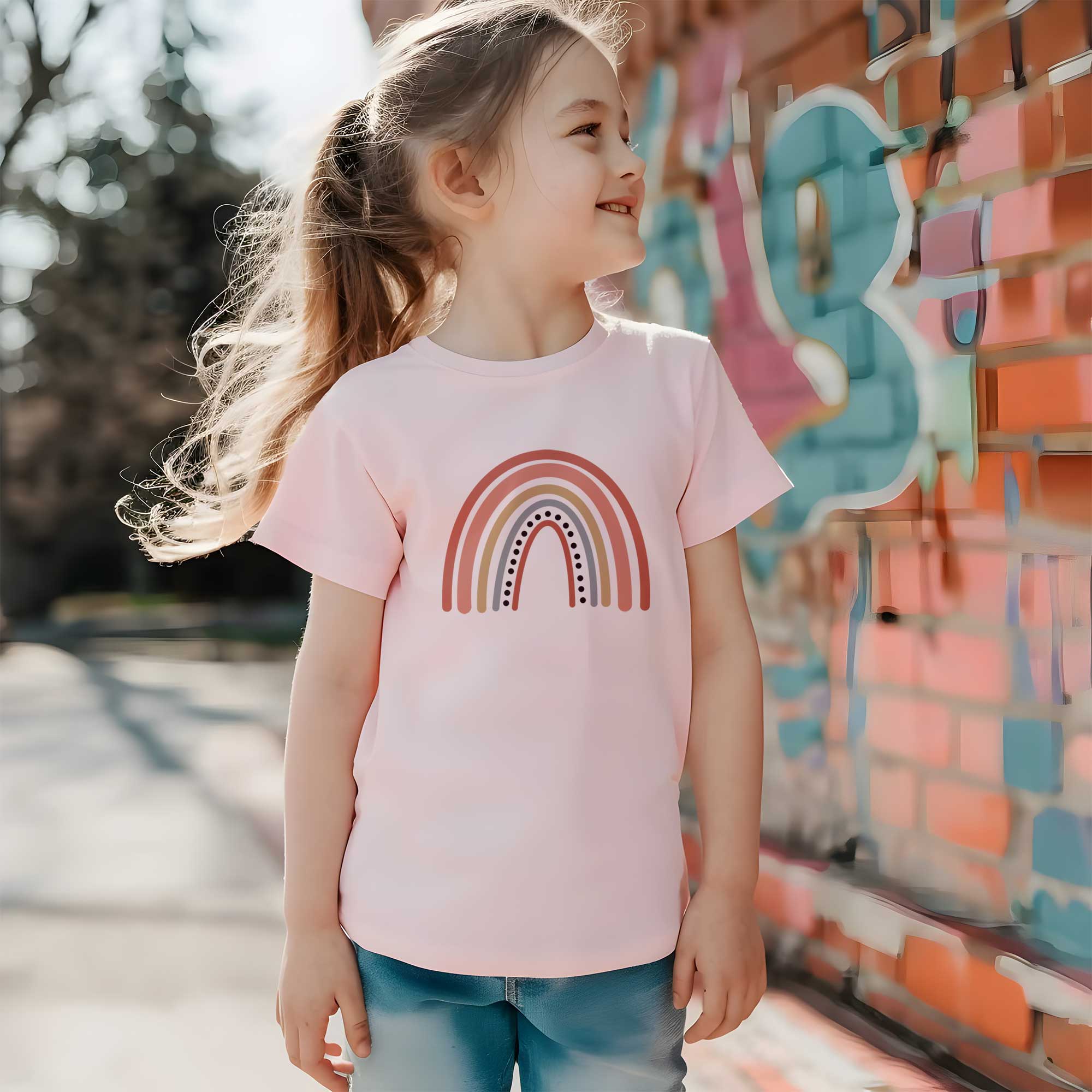 Regenbogen 10 - Boho Regenbogen - Kleidungstransfer