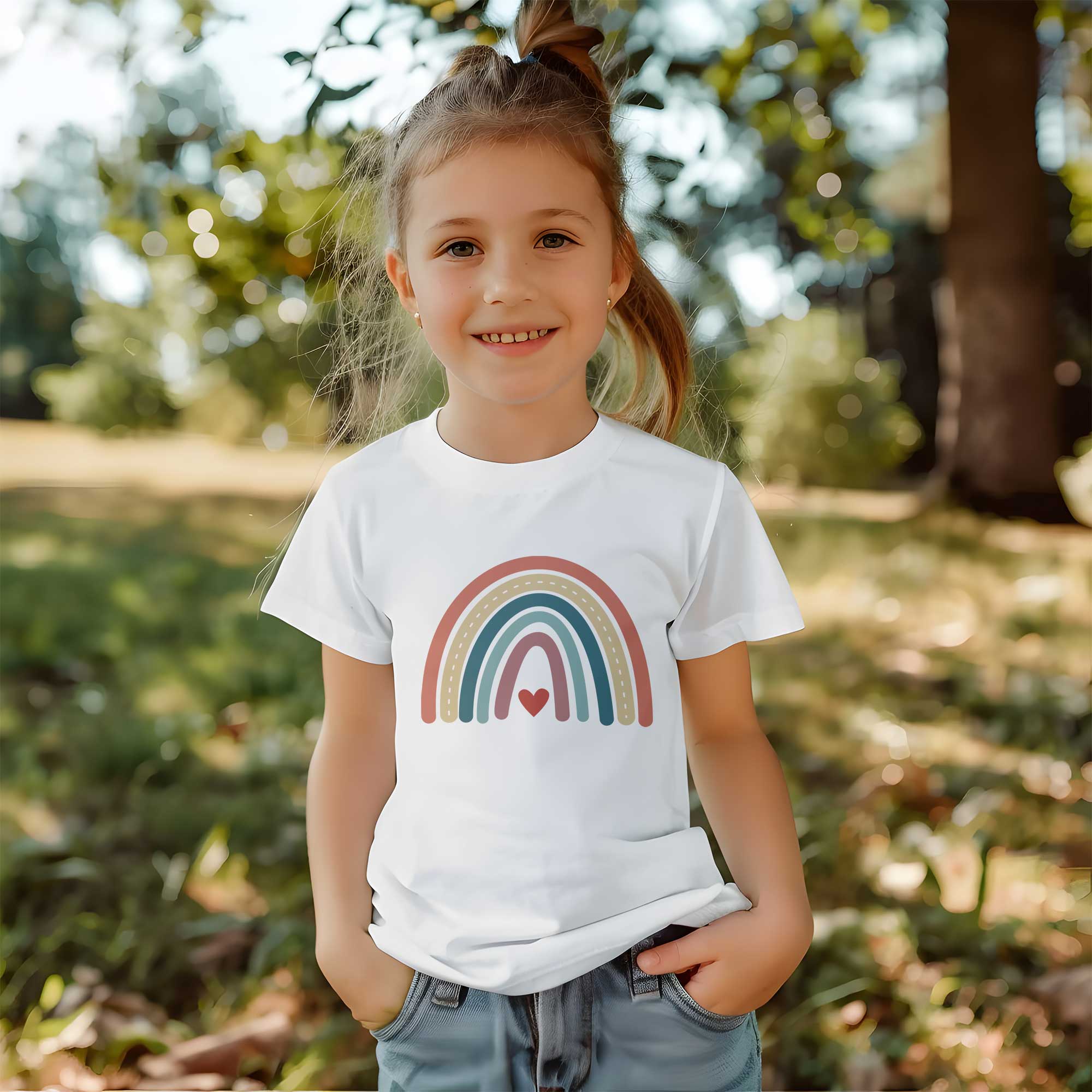 Regenbogen 2 - Boho Regenbogen - Kleidungstransfer