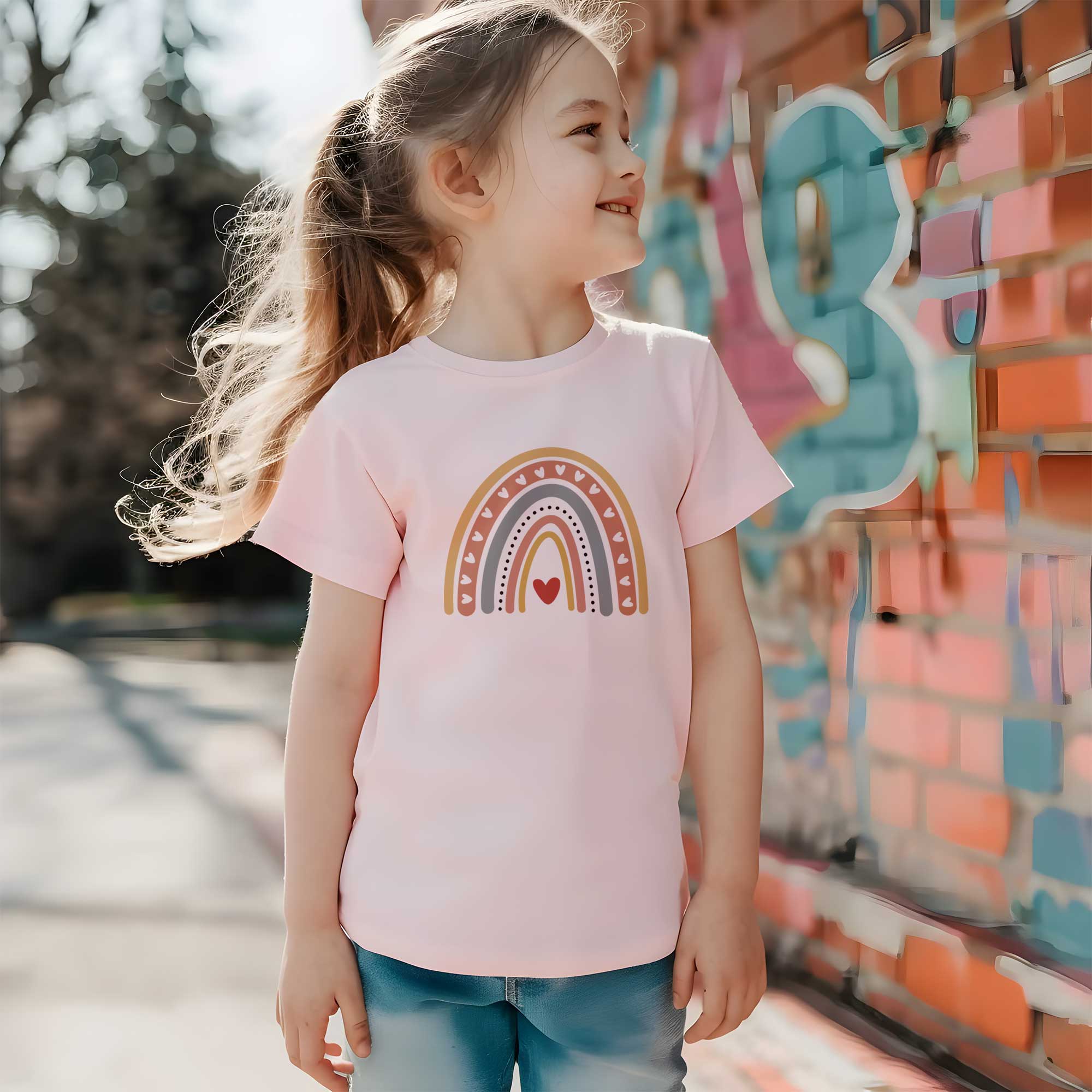Regenbogen 3 - Boho Regenbogen - Kleidungstransfer