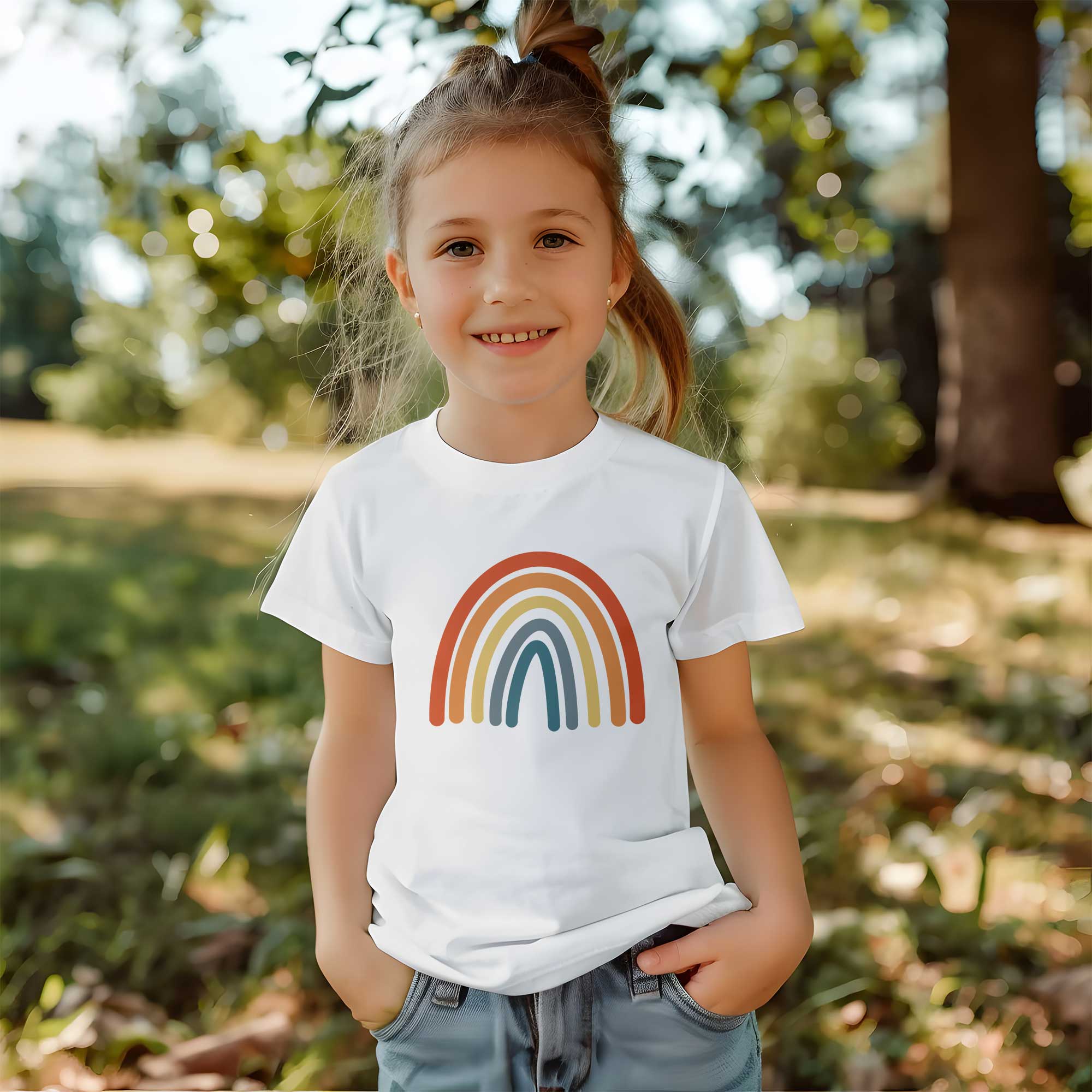 Regenbogen 4 - Boho Regenbogen - Kleidungstransfer