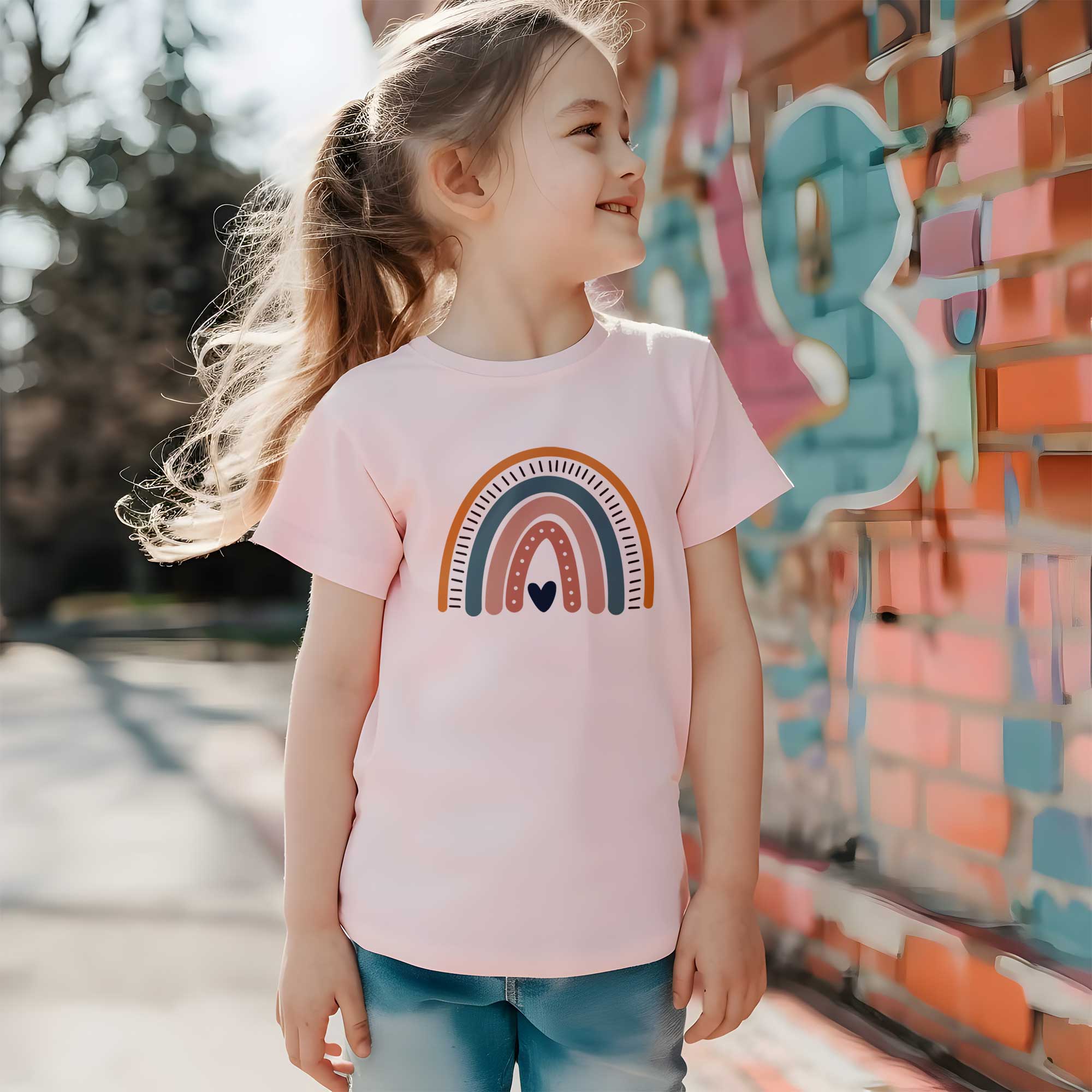Regenbogen 7 - Boho Regenbogen - Kleidungstransfer