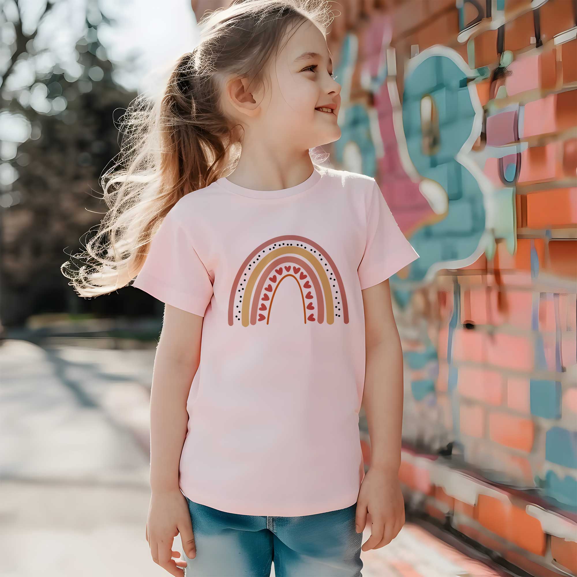 Regenbogen 9 - Boho Regenbogen - Kleidungstransfer