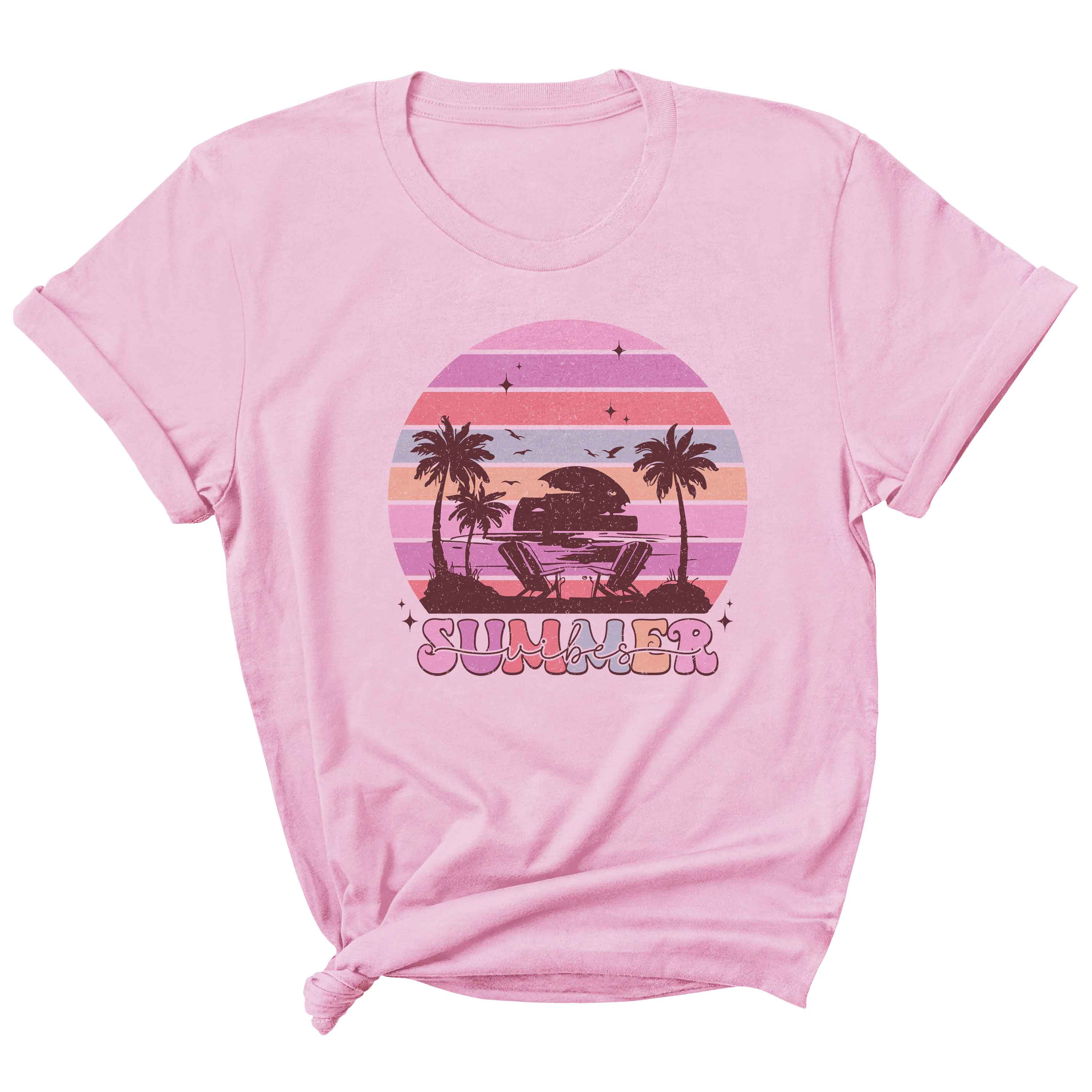 Summer Vibes dark - Groovy Sommerkleidung Transfer