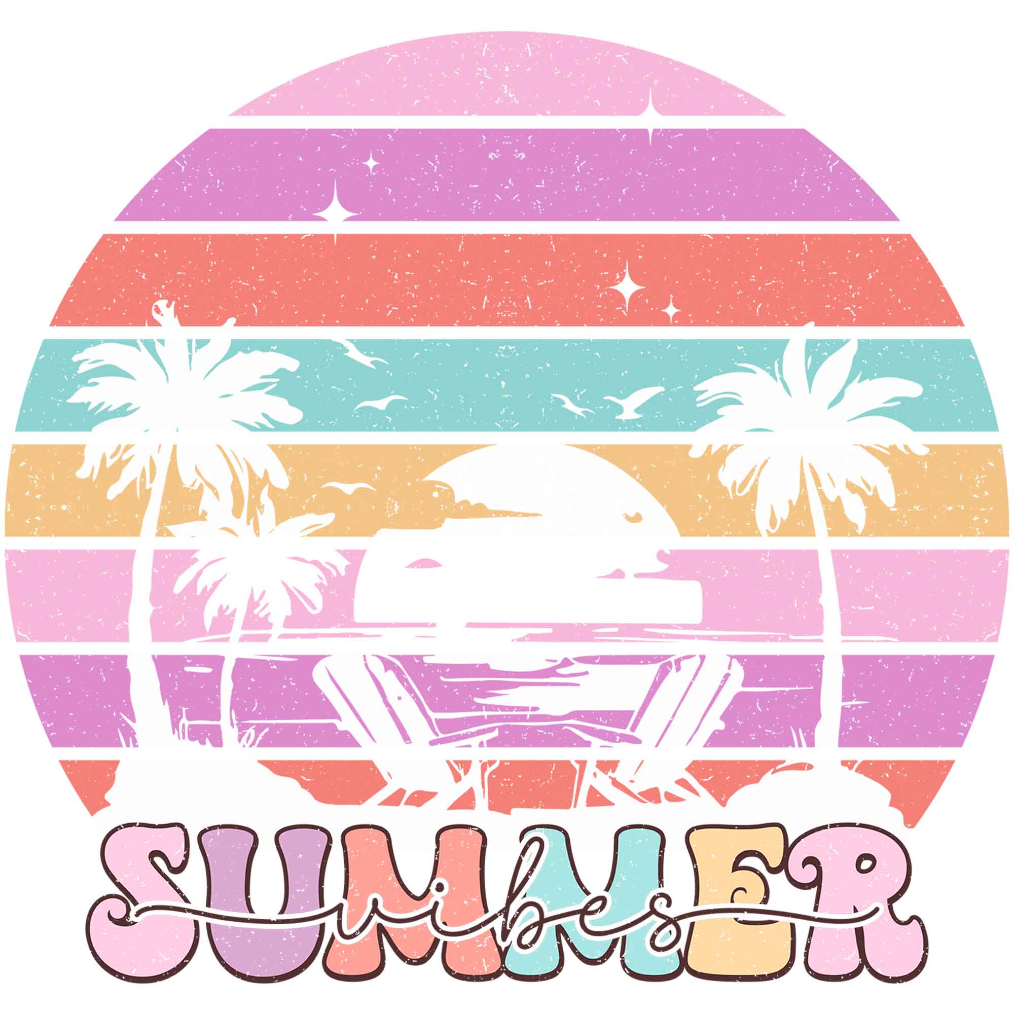 Sommerstimmung leicht - Groovy Sommerkleidung Transfer