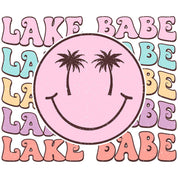 Lake Babe Smiley – Groovy Sommerkleidung Transfer