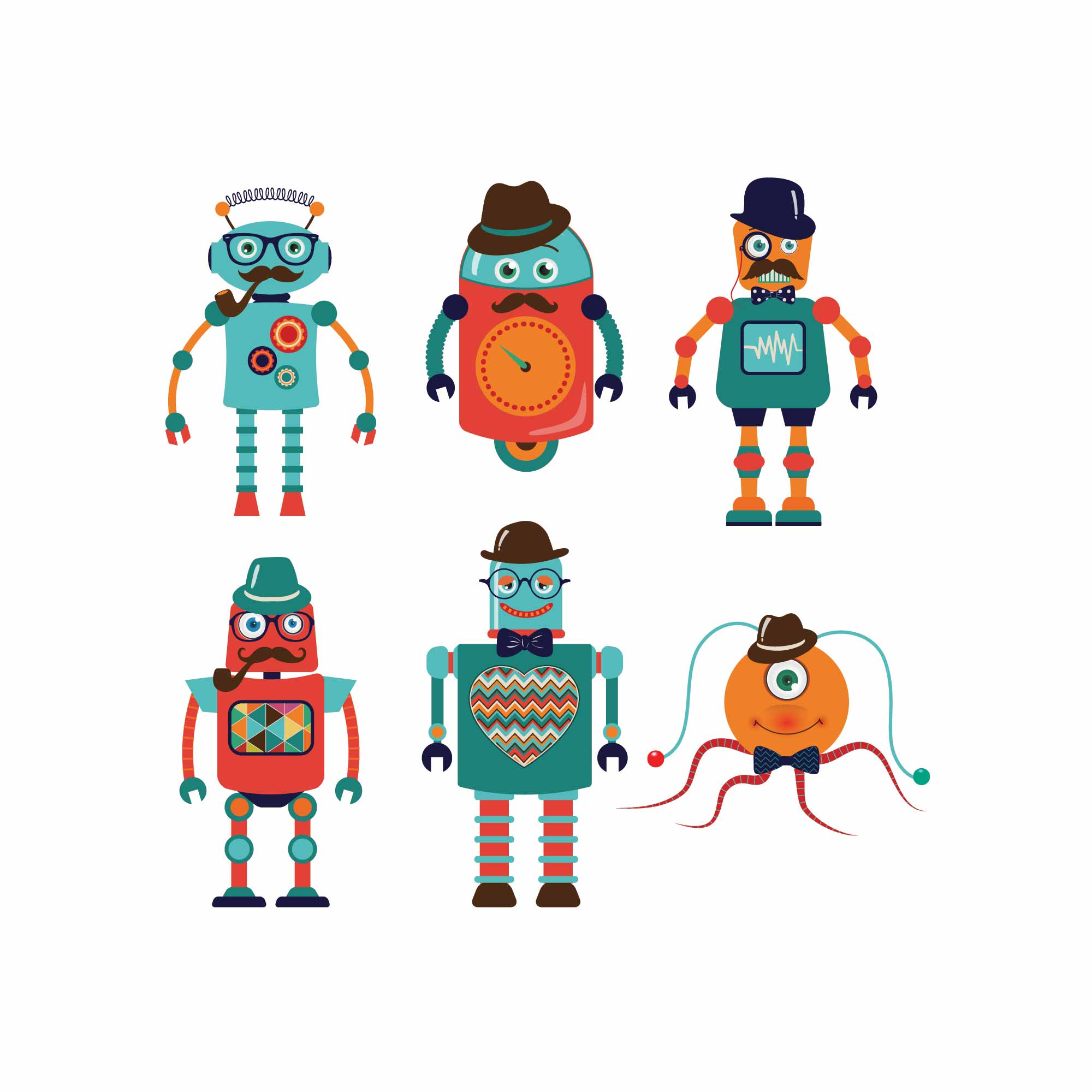 Retro-Roboter - Stoffrausch