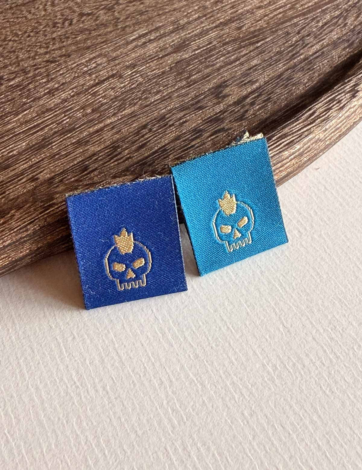 Rock Blue | Gewebtes Nählabel