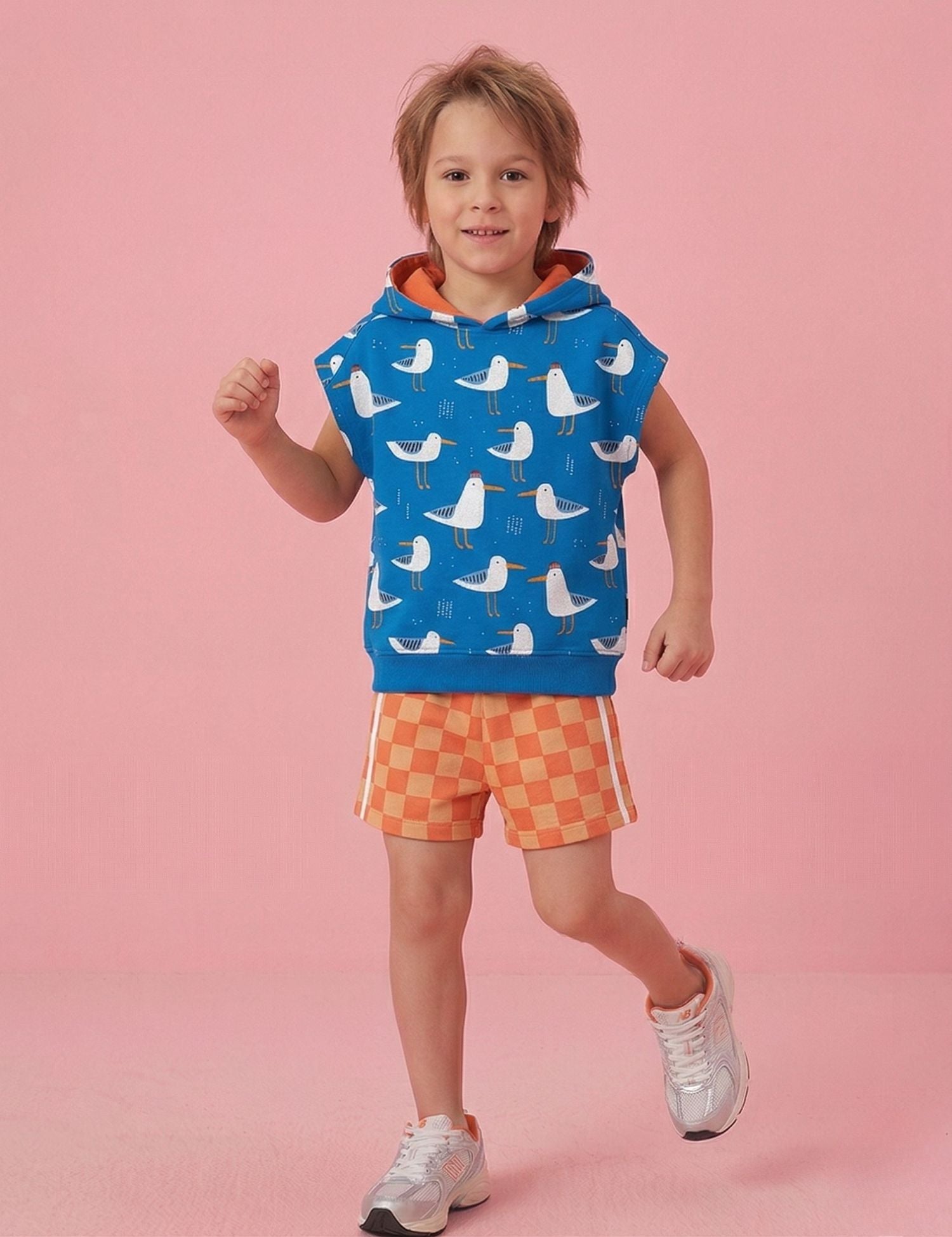Seaside Squad Bold Blue | French Terry | 170 cm breit
