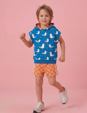 Seaside Squad Bold Blue | French Terry | 170 cm breit