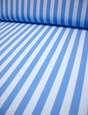 Gestreift in Blau | French Terry | 170 cm breit