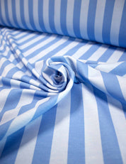 130cm Blauer Streifen French Terry
