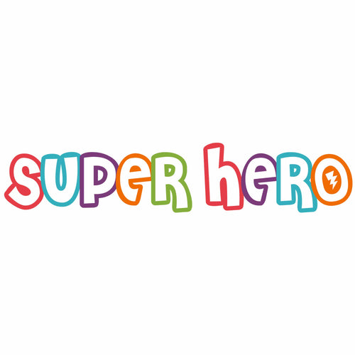 Add on Supehero - Superheld | Bügelbild