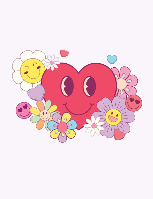 Sweet Heart - Retro Crush | Strijktransfer