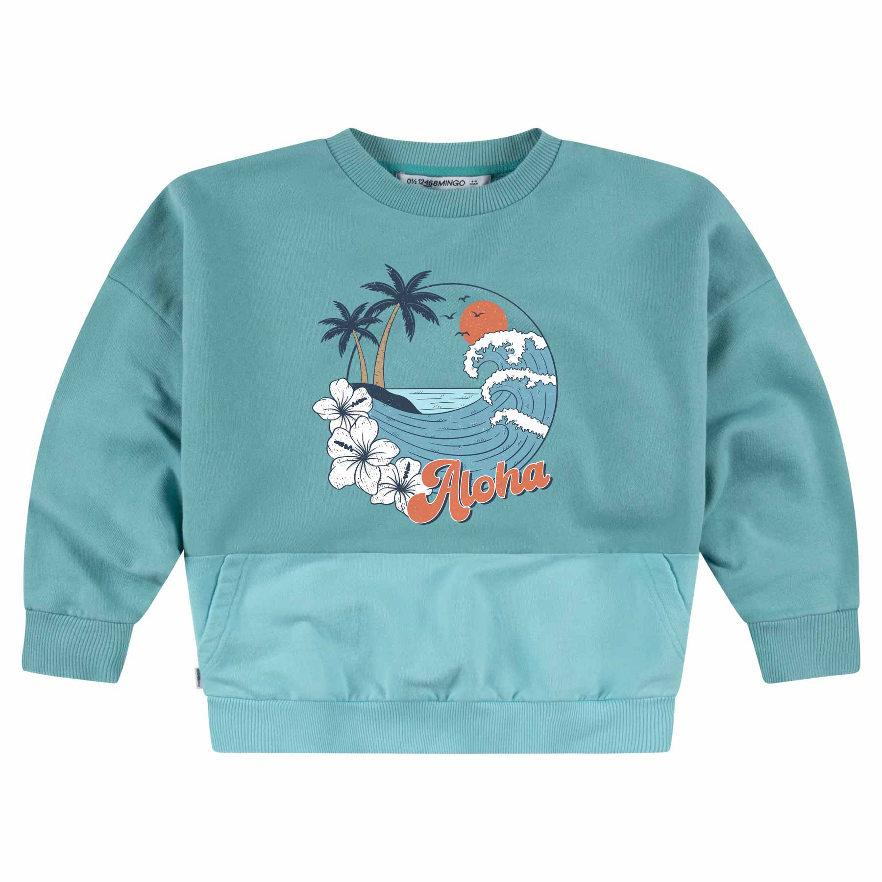 Aloha – Blauer Sommerkleidungstransfer