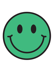 Apple Pop Green Smiley | Bügelbilder