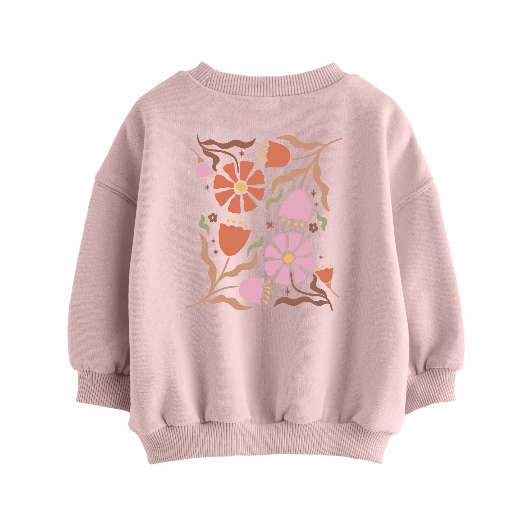 Balance Flowers – Boho-Herbst-Bügelbild