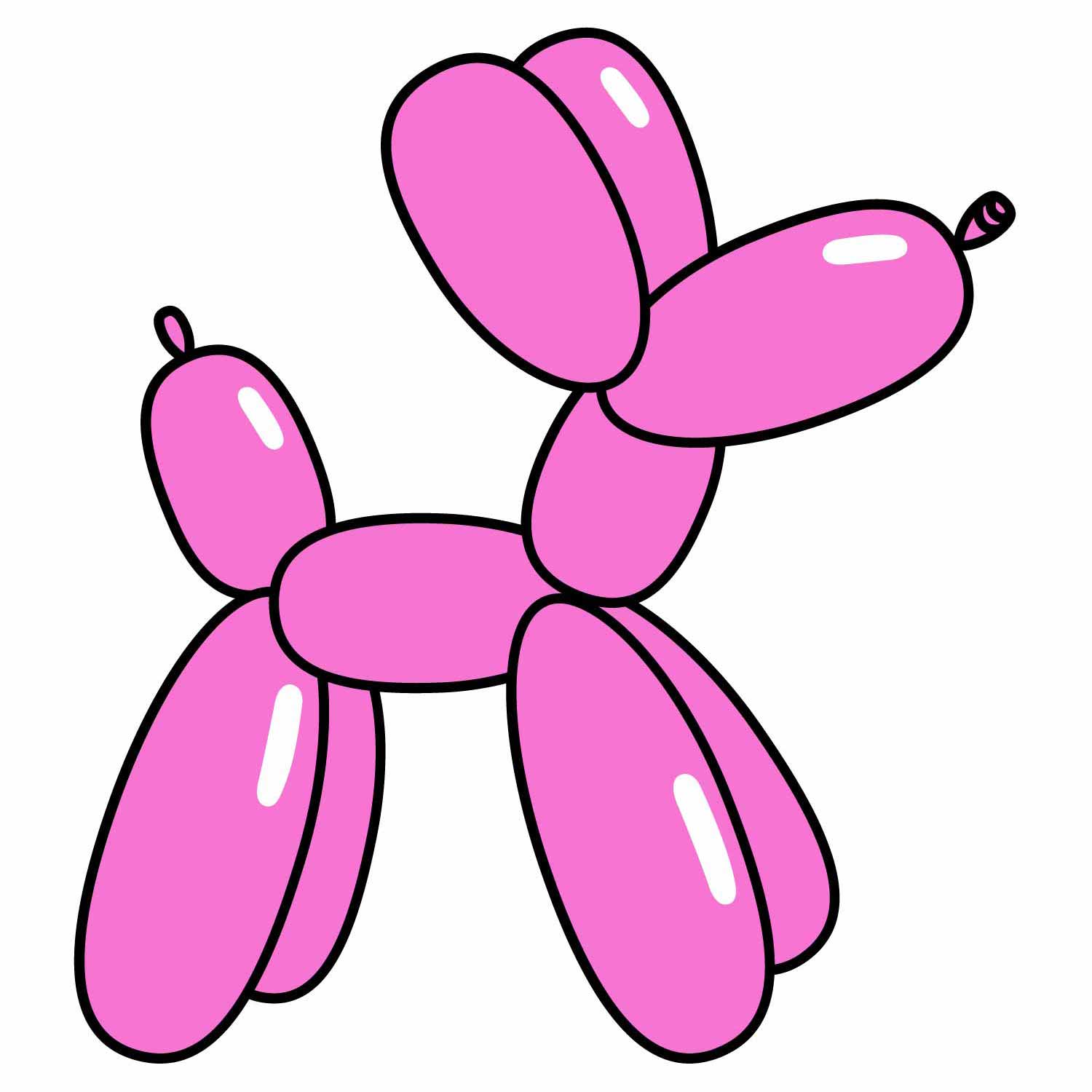Ballonhund Pink - Fabric Frenzy