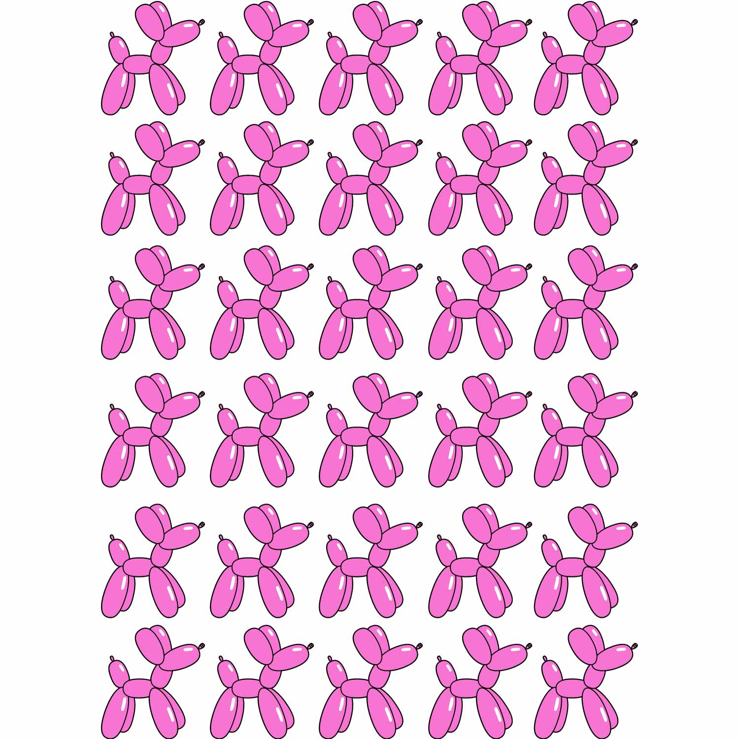 Ballonhund Pink - Fabric Frenzy