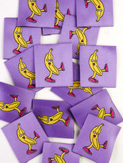 Let's Go Bananas | Gewebtes Nähetikett