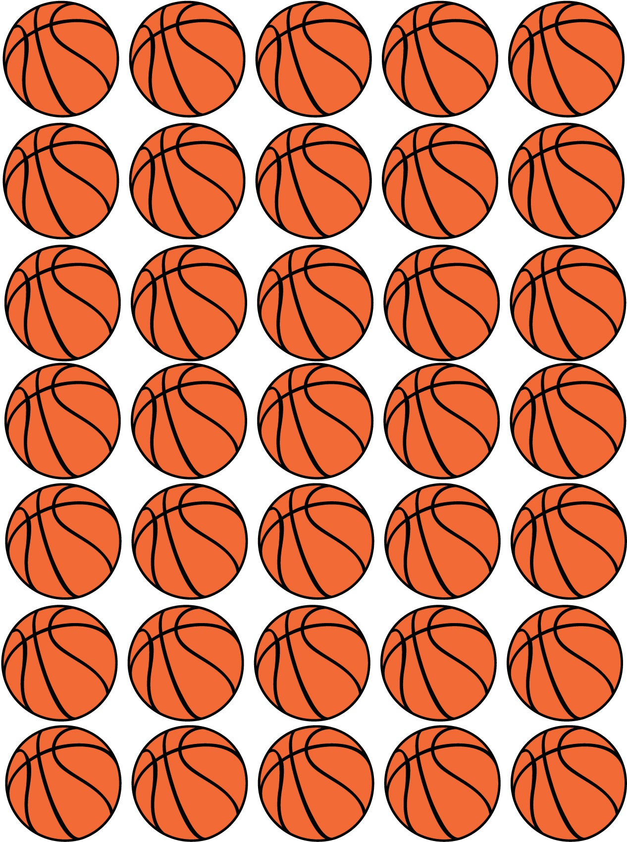 Basketball | All-Over-Transferfolie