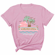 Beach Bum – Pastellfarbener Transfer für Sommerkleidung