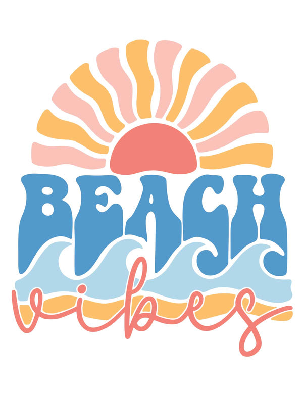 Beach Vibes - Salt & Sun Club – Bügelbild