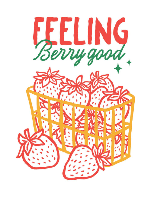 Feeling Berry Good – Handgezeichnet | Bügeltransfer