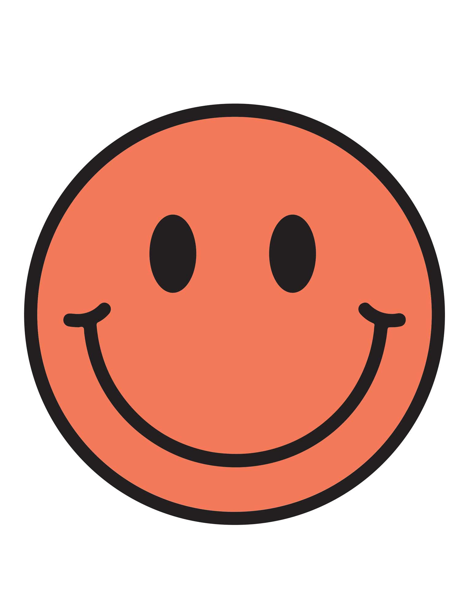 Bittersweet Orange Smiley | Bügelbilder