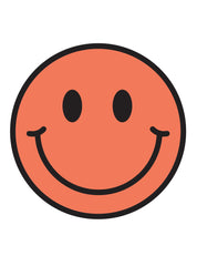 Bittersweet Orange Smiley | Bügelbilder