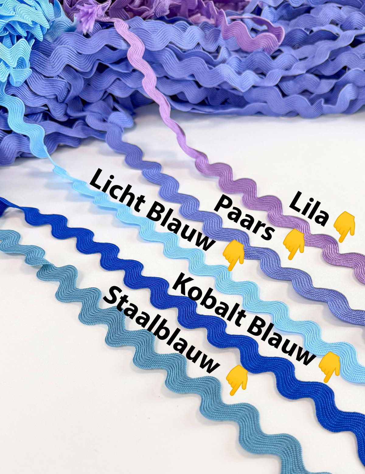 Lila zackenlitze 13 mm