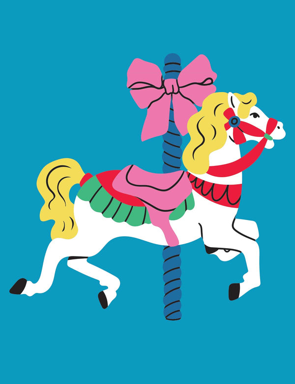 Bow Rider – Golden Mane - Carousel Clash – Bügelbild