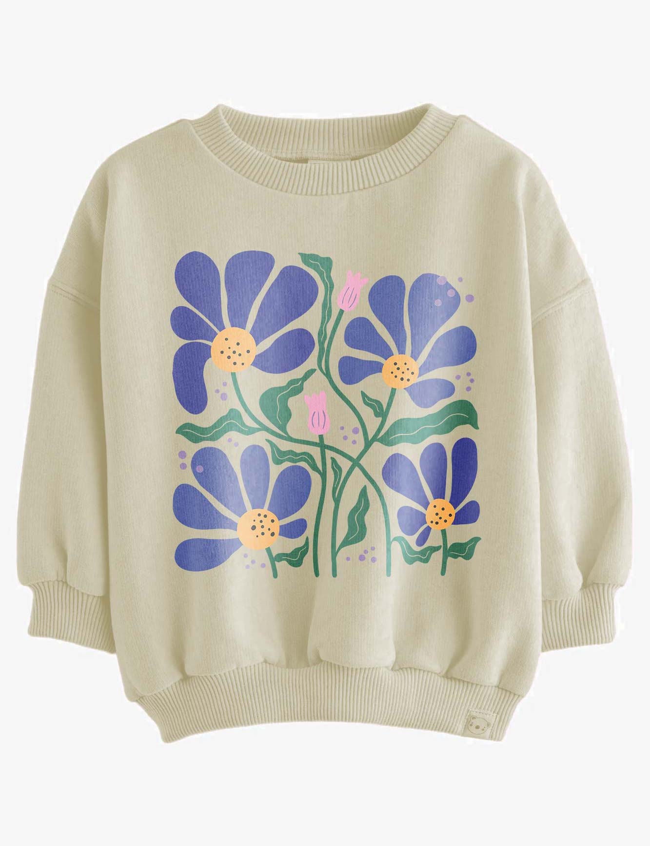 Blaue Blume - Blumen-Kleidungstransfers