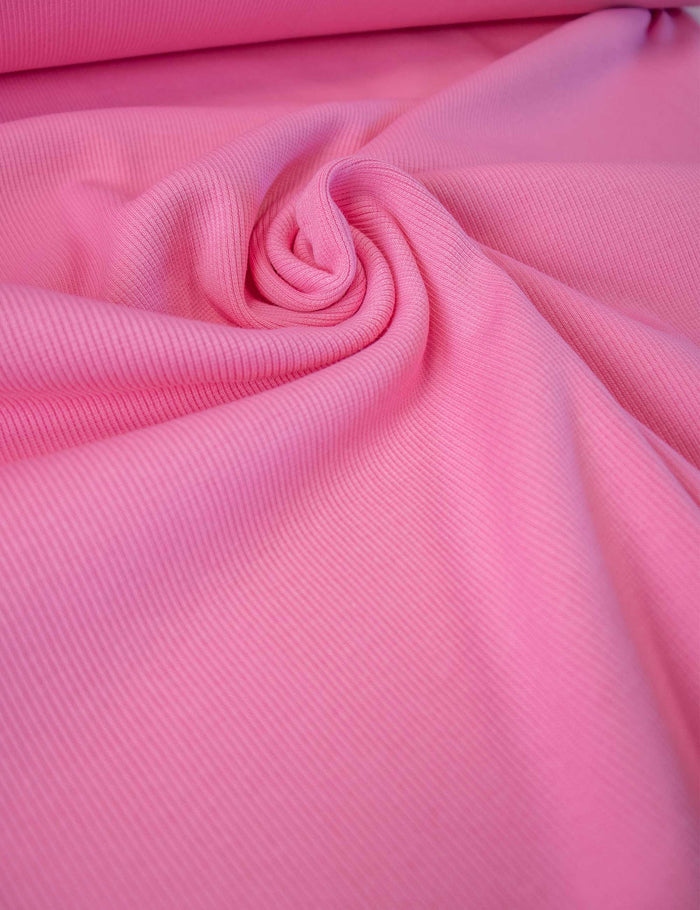 Bubble Pink Ripp-Bündchenstoff