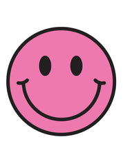Bubble Pink Smiley | Bügelbilder