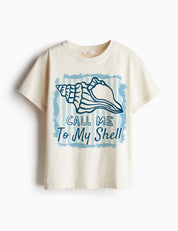 Call Me To My Shell - Salzwassergeschichten | Bügelbild