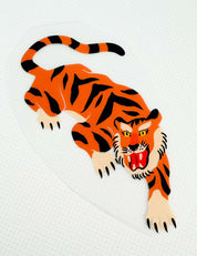 Orange Tiger Dive - Karussellkampf | Bügelbild