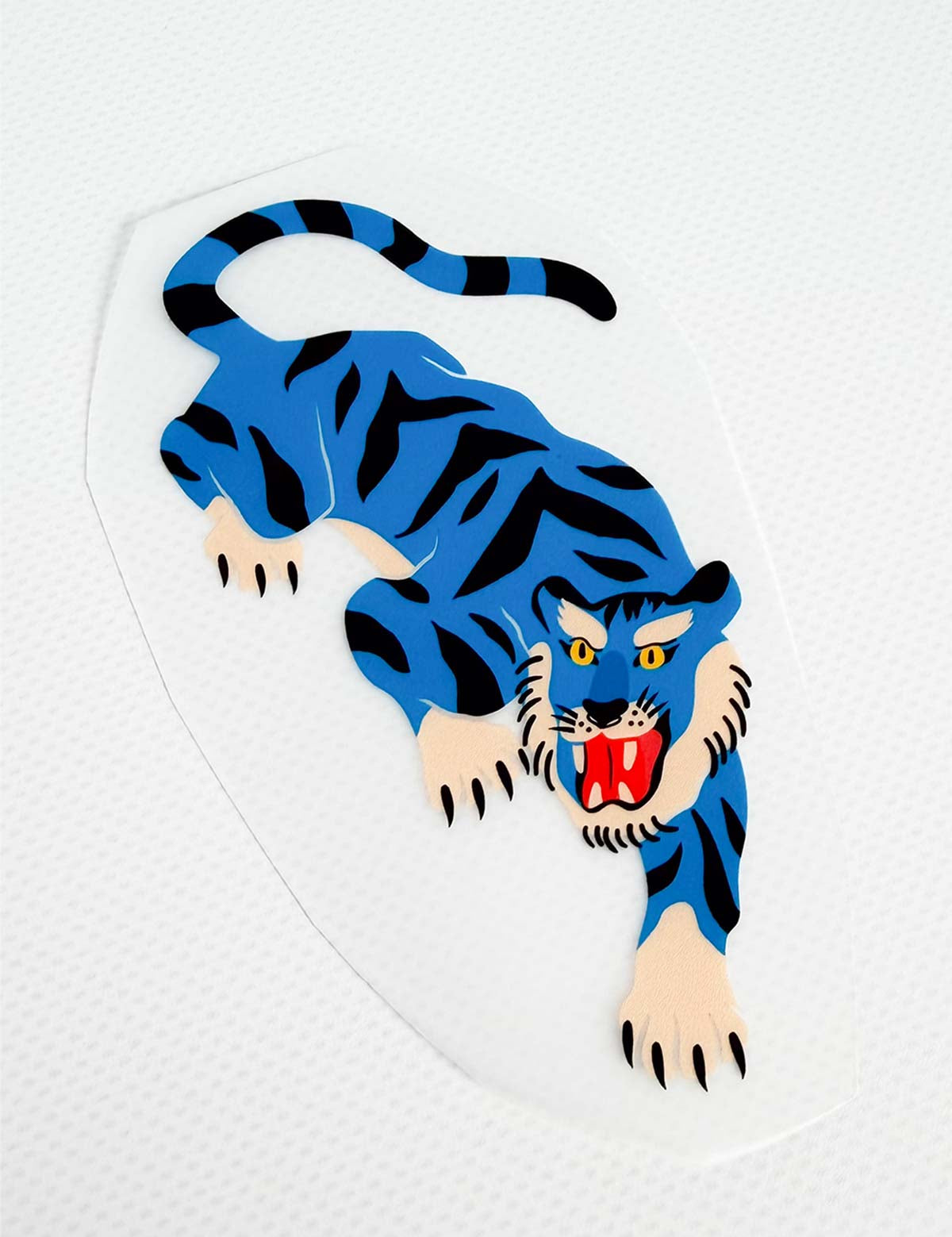 Blue Tiger Dive - Karussell-Kampf | Bügelbild
