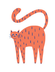 Katze Bitterorange | Bügelbild