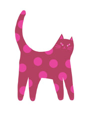 Katze Berry Pink | Bügeltransfer