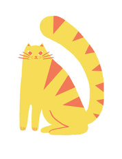 Katze Sunny Orange | Bügelbild