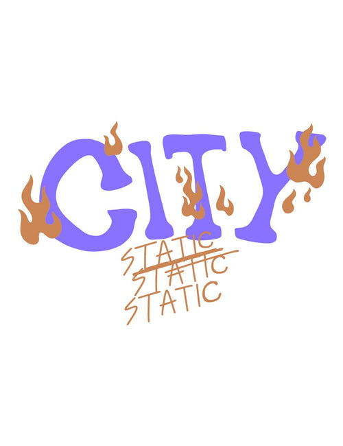 City Static S - Urban Noise | Bügelbild