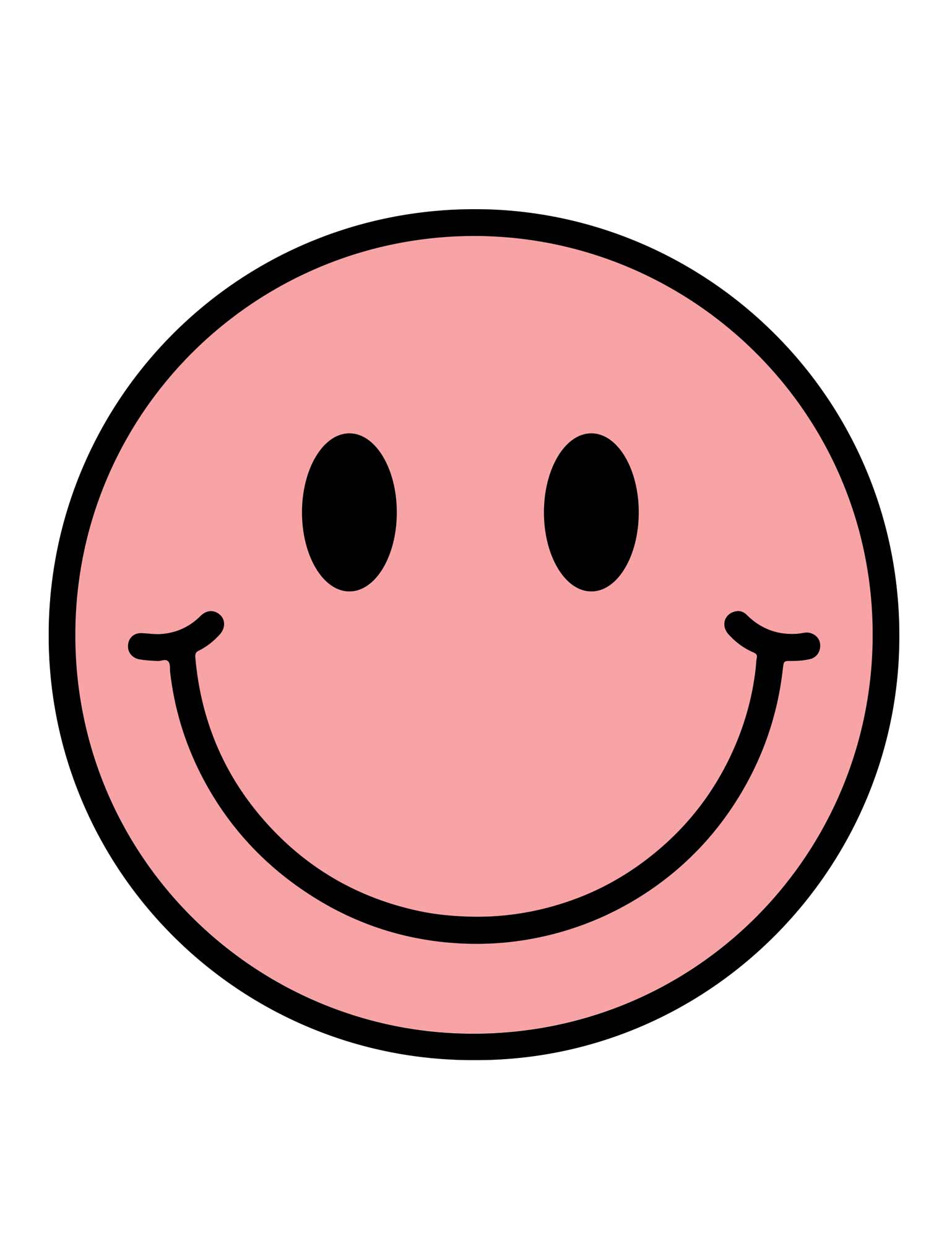 Clay Pink Smiley | Bügelbilder