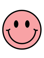 Clay Pink Smiley | Bügelbilder